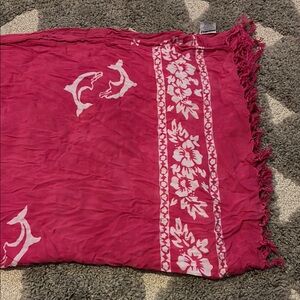 Pink Floral Women's Scarf
